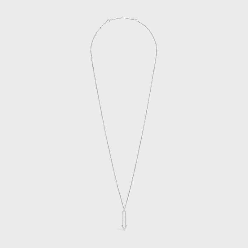 Celine Arrow In Brass With Rhodium Finish And Crystals Kolye Gümüş | CL-591667