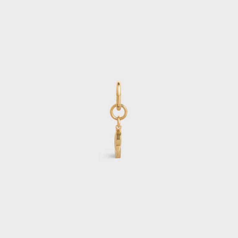 Celine B Charm In Brass Küçük Deri Ürünler Altın | CL-592925