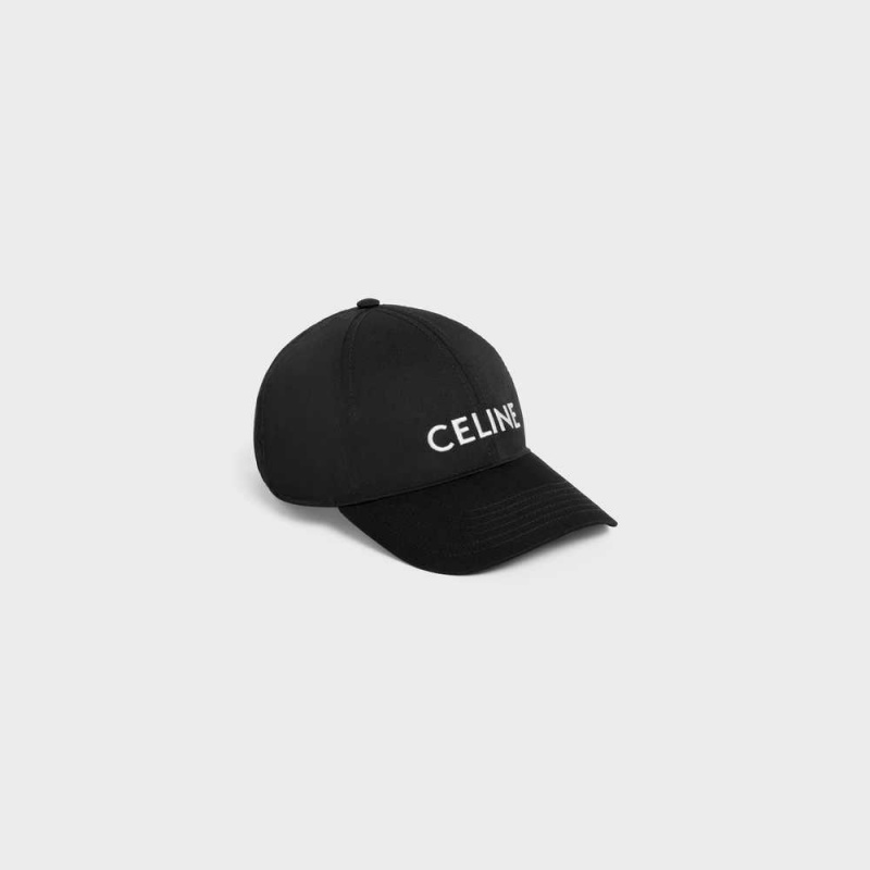 Celine Baseball In Drill Pamuklu Şapka Siyah | CL-592362