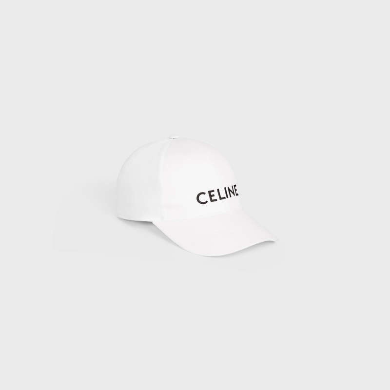 Celine Baseball In Pamuklu Şapka Beyaz | CL-591695