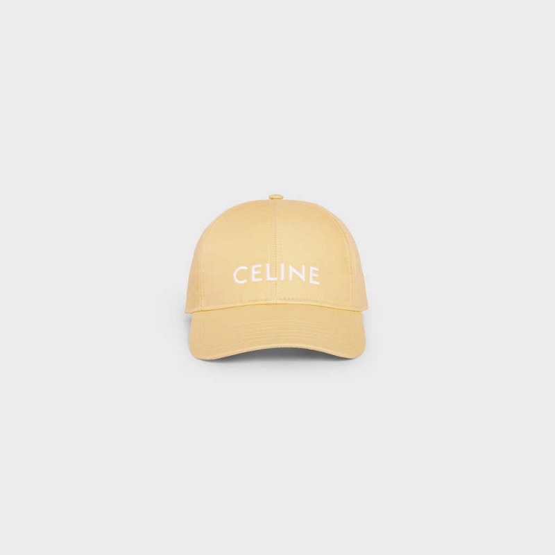 Celine Baseball In Pamuklu Şapka Sarı | CL-592365