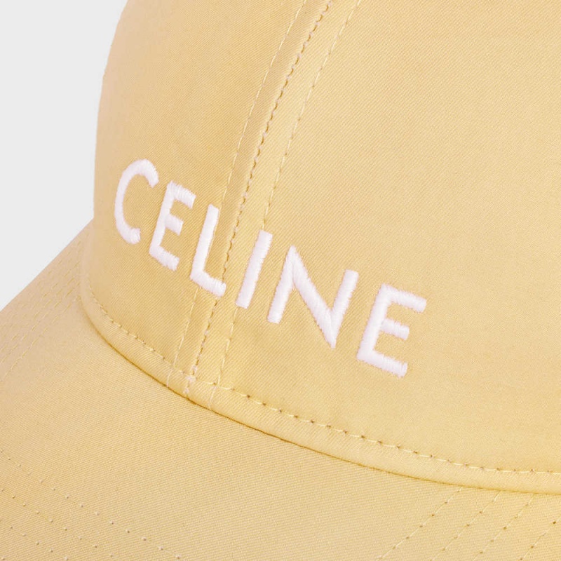 Celine Baseball In Pamuklu Şapka Sarı | CL-592365