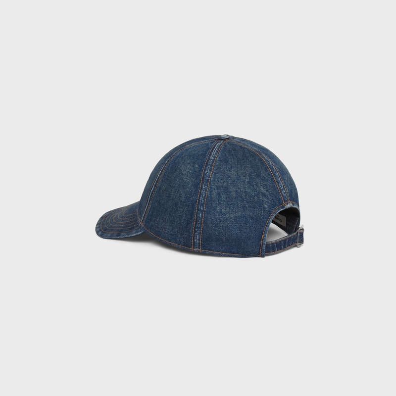 Celine Baseball In Union Wash Şapka Açık Mavi | CL-591690