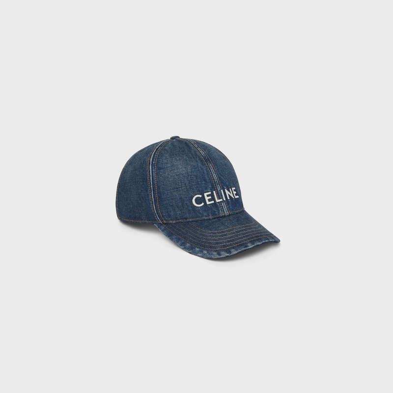 Celine Baseball In Union Wash Şapka Açık Mavi | CL-591690