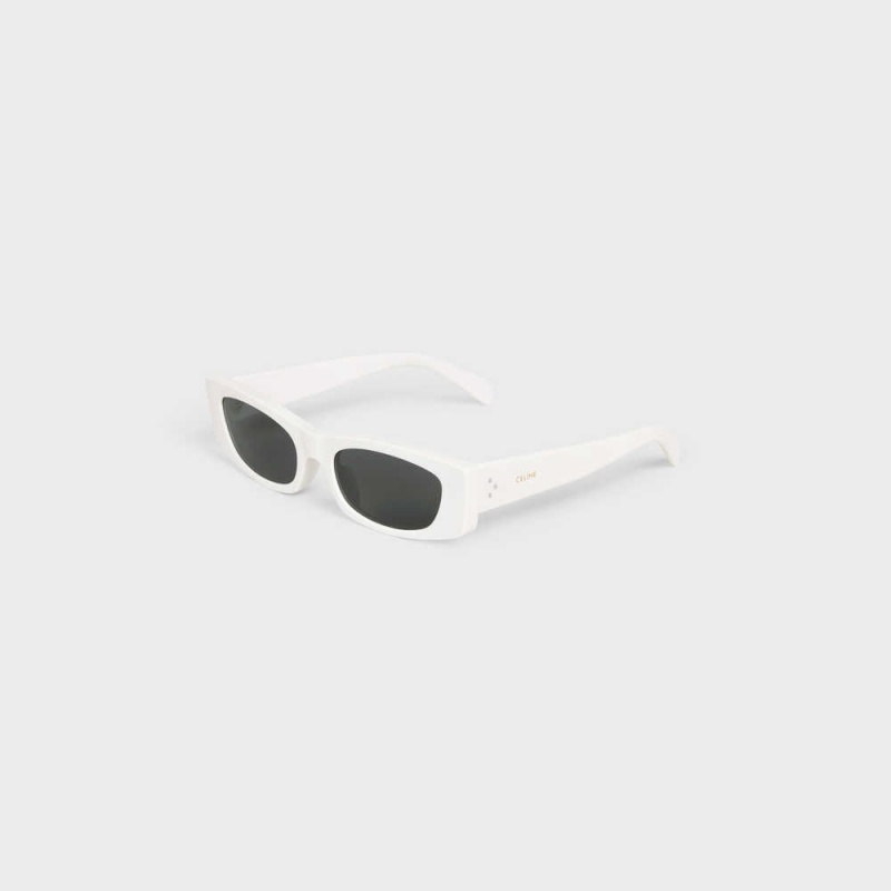 Celine Baskılı S258 In Acetate Güneş Gözlüğü Beyaz | CL-592413