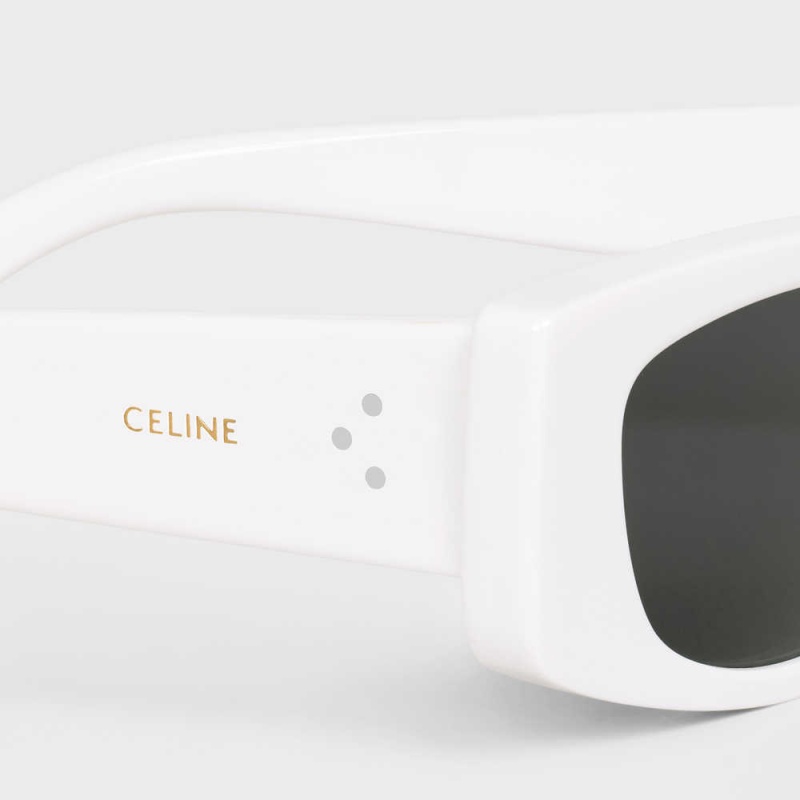 Celine Baskılı S258 In Acetate Güneş Gözlüğü Beyaz | CL-592413
