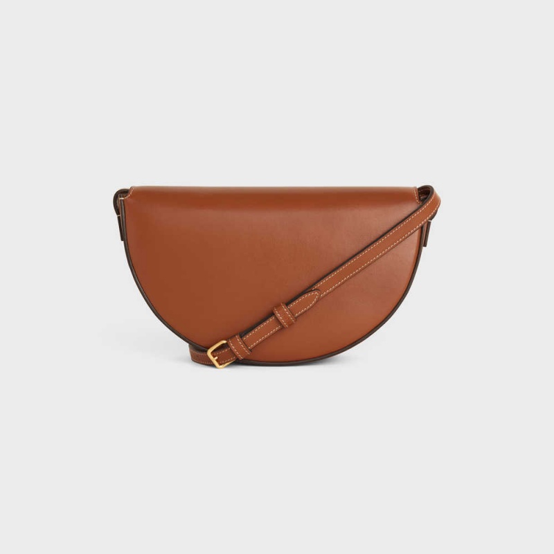 Celine Besace In Smooth Calfskin Cuir Triomphe Kahverengi | CL-593162