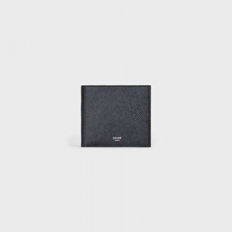 Celine Bi-fold With Coin Compartment In Grained Calfskin Cüzdan Siyah | CL-591787