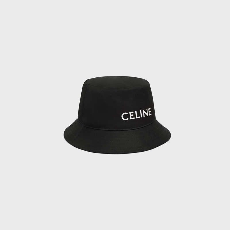Celine Bucket In Gabardine Pamuklu Şapka Siyah | CL-591705