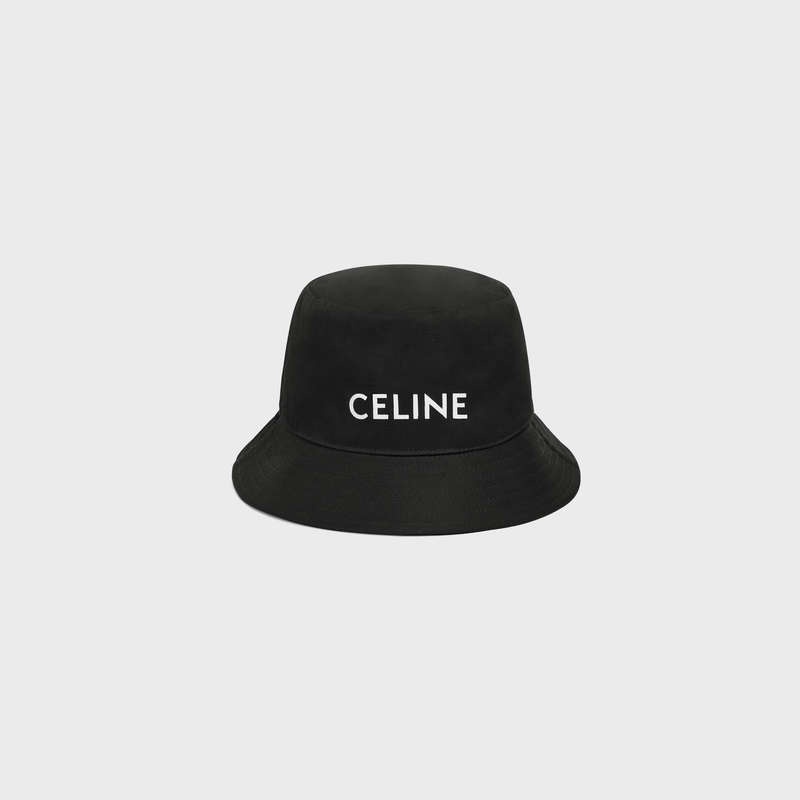 Celine Bucket In Gabardine Pamuklu Şapka Siyah | CL-591705