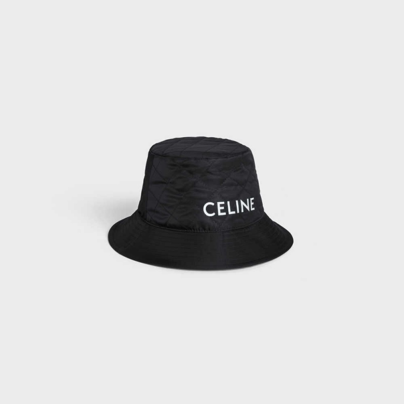 Celine Bucket In Naylon Twill Şapka Siyah | CL-592350