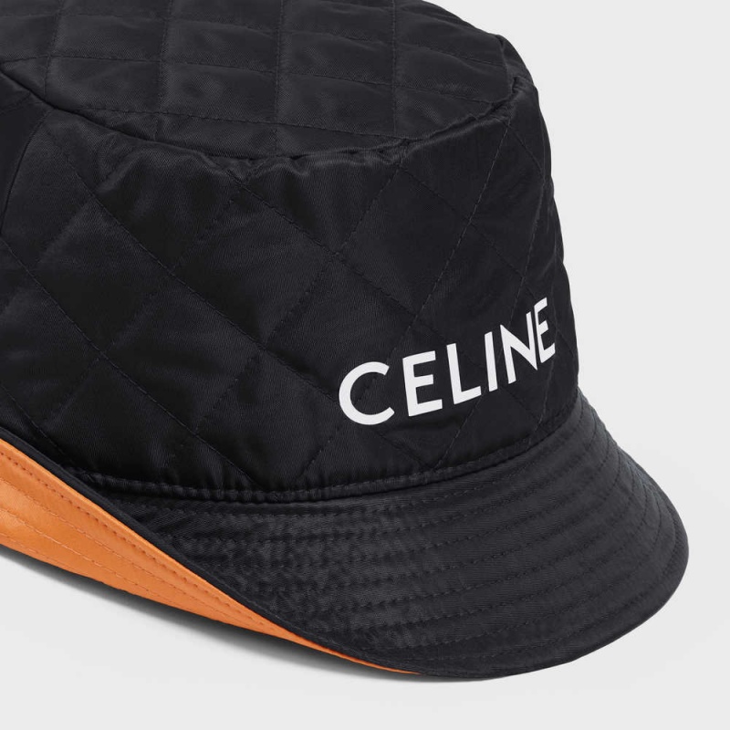 Celine Bucket In Naylon Twill Şapka Siyah | CL-592350