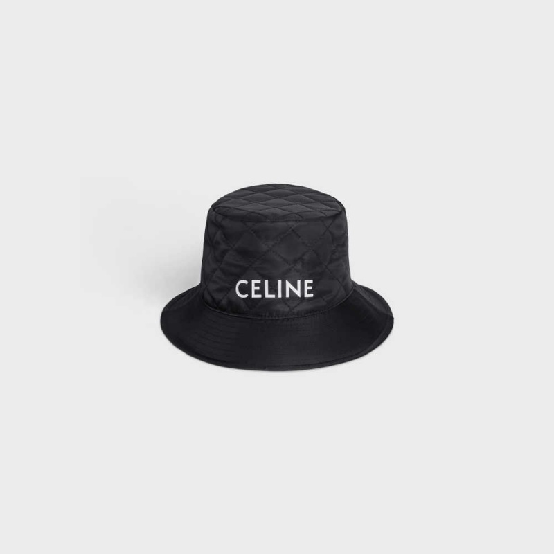 Celine Bucket In Naylon Twill Şapka Siyah | CL-592350