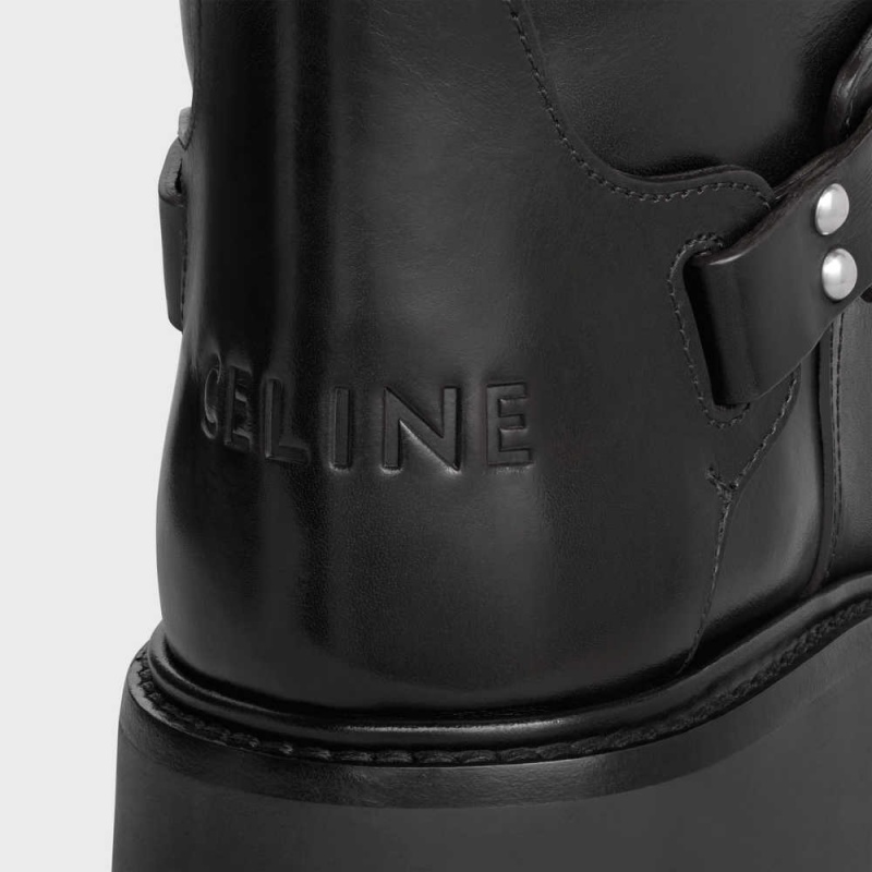 Celine Bulky High With Harness In Calfskin Bot Siyah | CL-592513