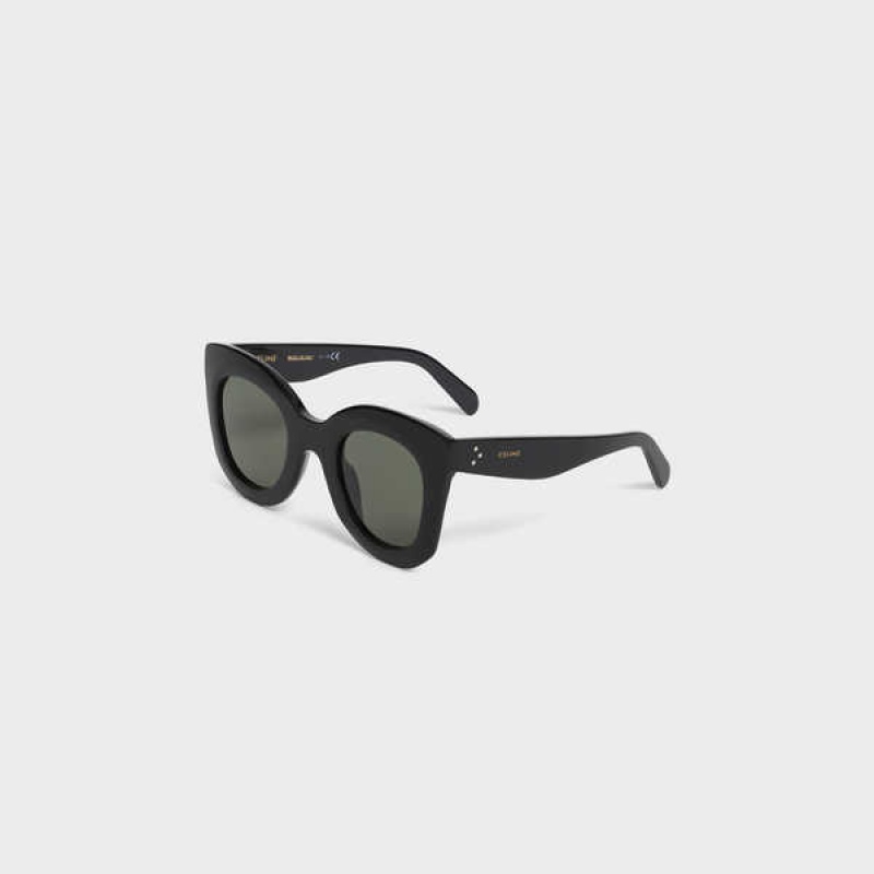 Celine Butterfly S005 In Acetate Güneş Gözlüğü Siyah | CL-592433