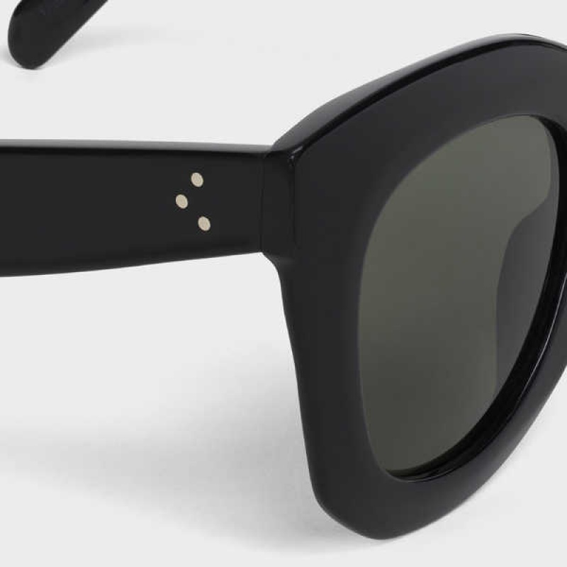 Celine Butterfly S005 In Acetate Güneş Gözlüğü Siyah | CL-592433