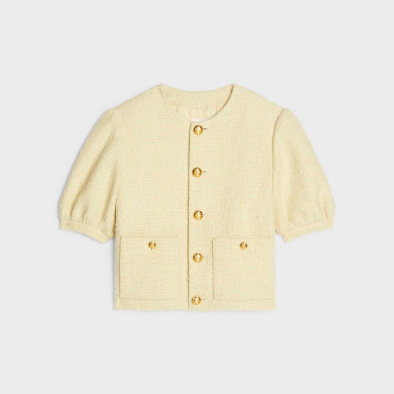 Celine Cardigan In Bouclé Tweed Mont Kayısı Rengi | CL-592629