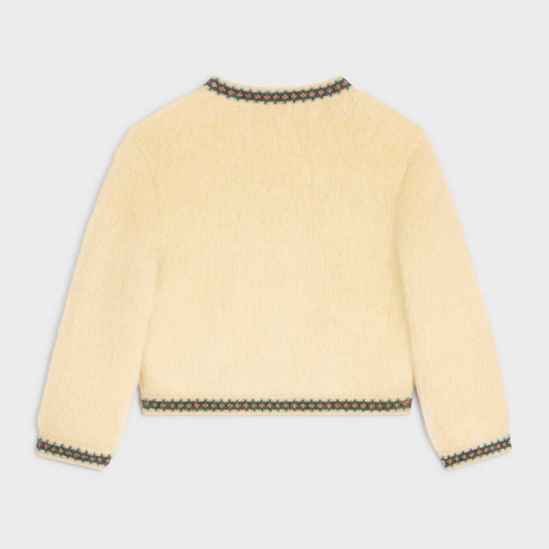 Celine Cardigan In Mohair Triko Sarı | CL-592702
