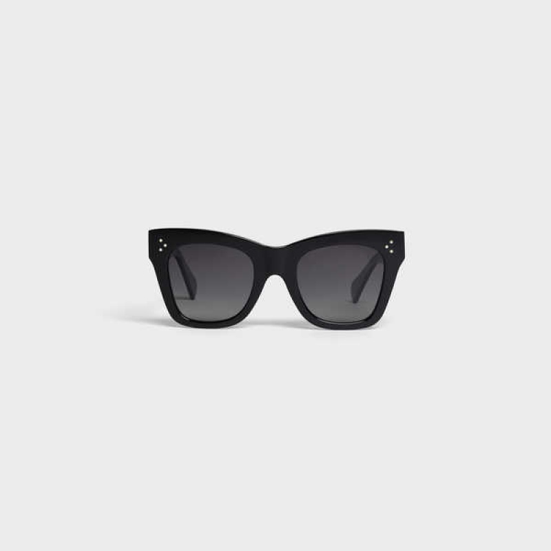 Celine Cat Eye S004 In Acetate With Polarized Lenses Güneş Gözlüğü Siyah | CL-592428