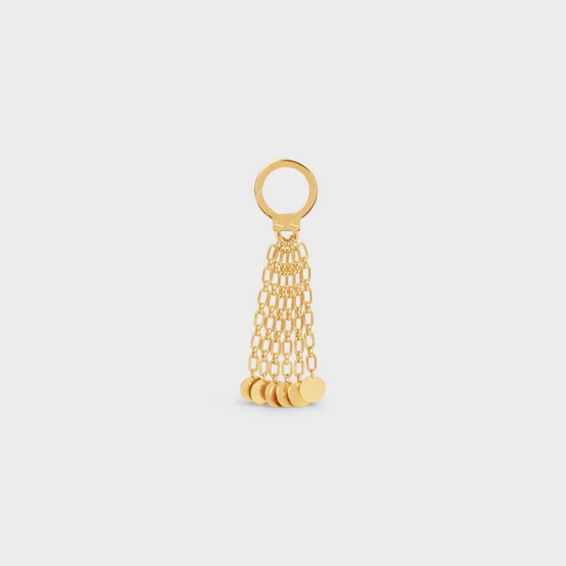 Celine Celine Medals Charm In Brass Küçük Deri Ürünler Altın | CL-592919