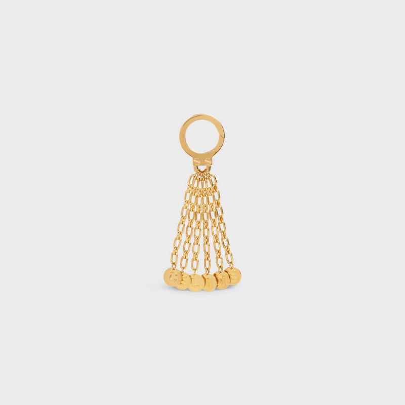 Celine Celine Medals Charm In Brass Küçük Deri Ürünler Altın | CL-592919