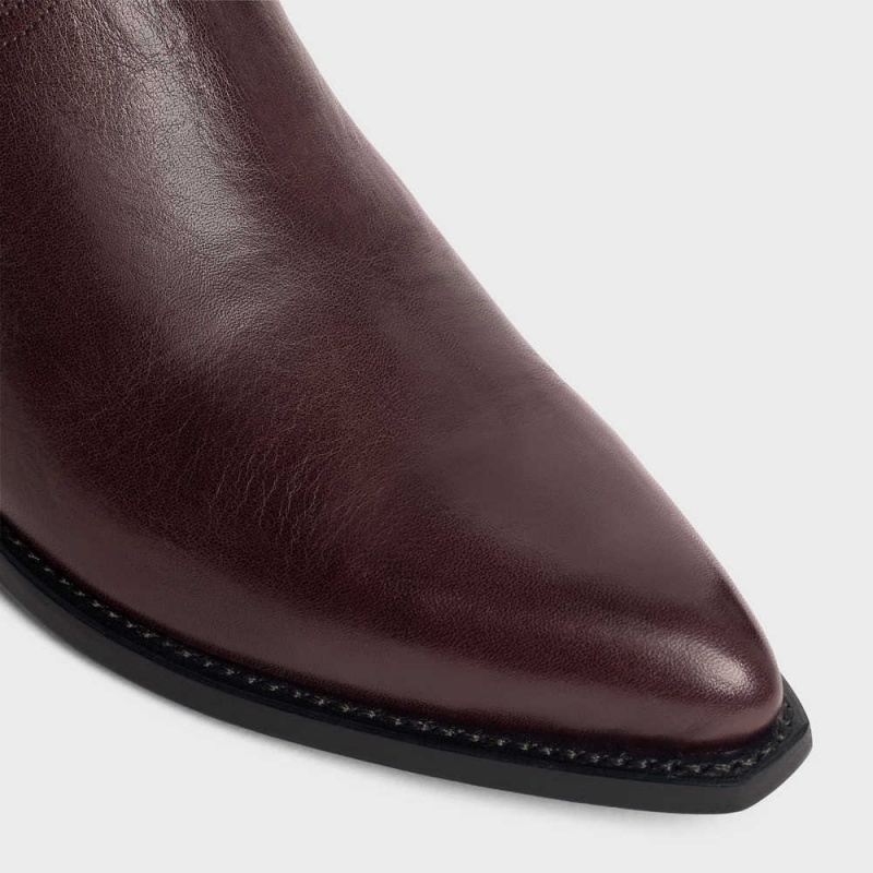 Celine Chelsea Cruiser In Calfskin Bot Koyu Bordo | CL-592488
