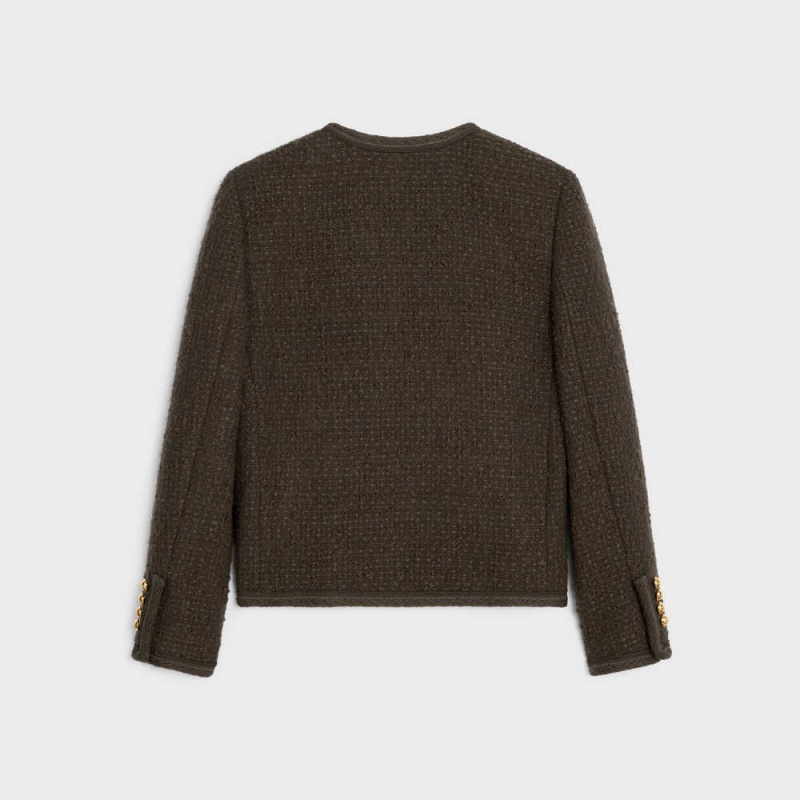 Celine Chelsea In Bouclette Natté Mont Koyu Kahverengi | CL-592640