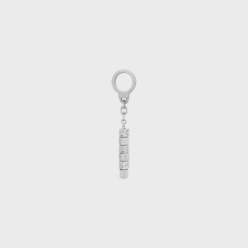 Celine Cube Bag Charm In Brass Lifestyle Gümüş | CL-591684