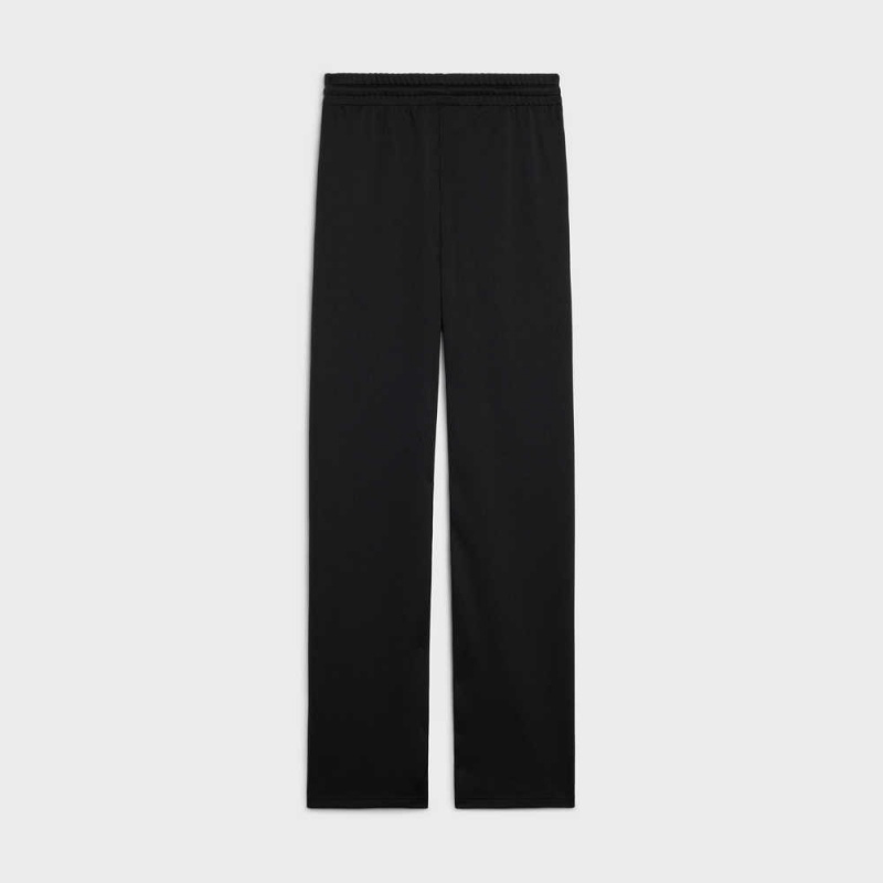 Celine Double-faced Jersey Joggers Şort Siyah Beyaz | CL-592751