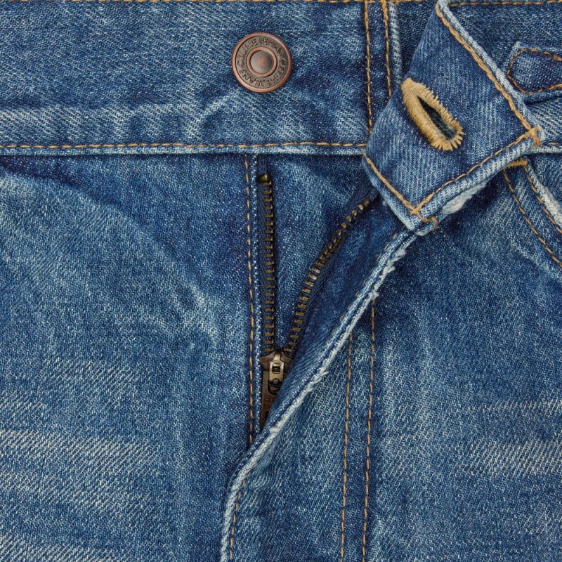 Celine Dylan Flared Jeans With Signature In Union Wash Denim Pantolon Açık Mavi | CL-592717
