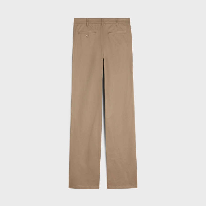 Celine Düz Chinos In Twill Pantolon Açık Mavi | CL-592063
