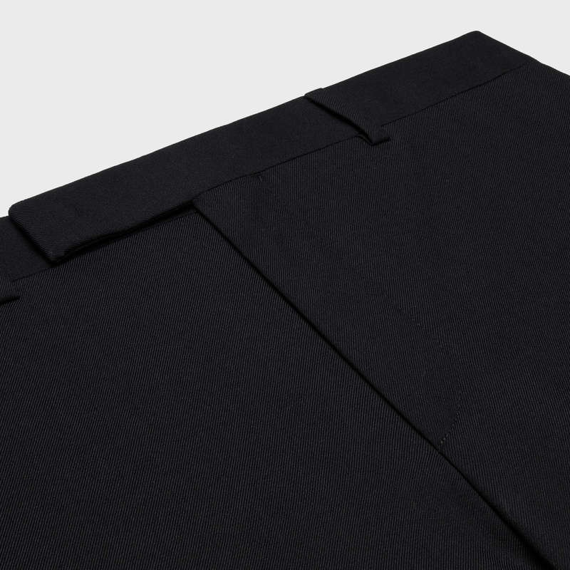 Celine Flared In Yün Gabardine Pantolonlar Siyah | CL-592011