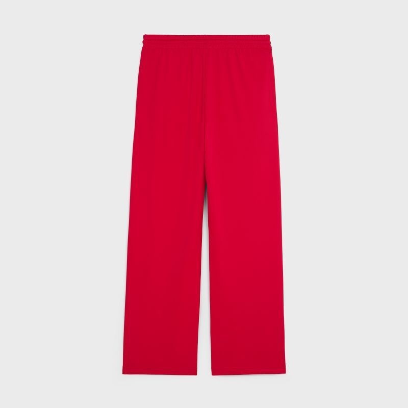 Celine Flared Jogging In Double Face Jersey Pantolon Kırmızı | CL-592041