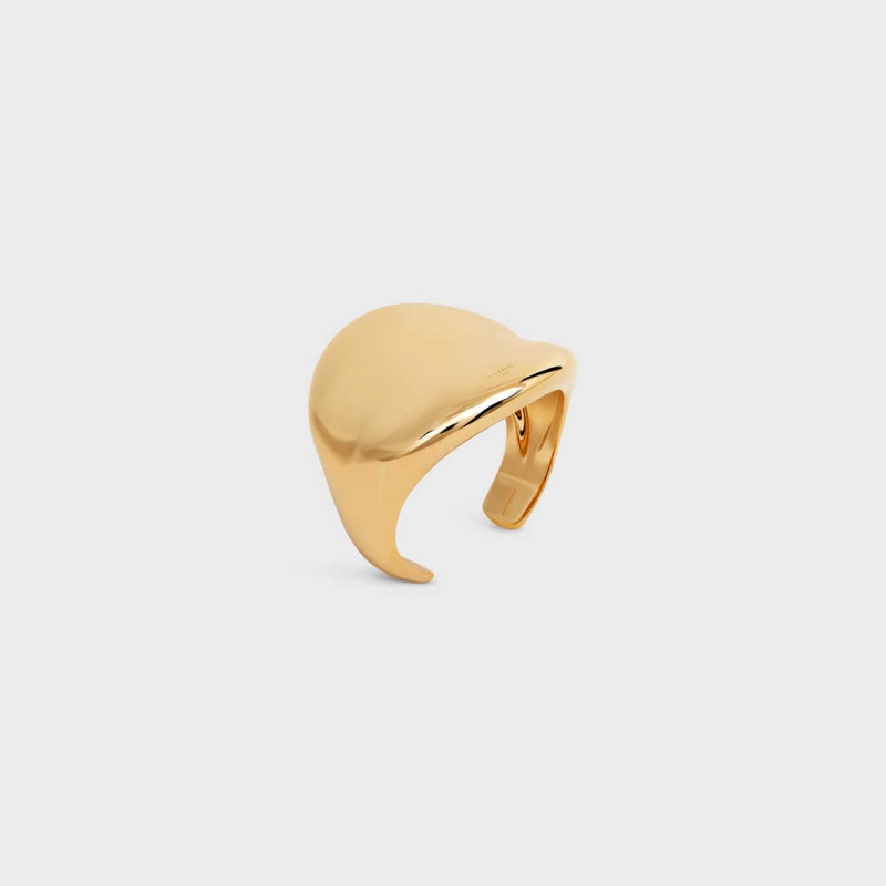 Celine Formes Abstraites Cosmos Cuff In Brass With Gold Finish Bilezik Altın | CL-592226