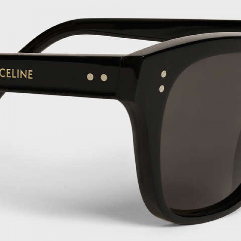 Celine Frame 04 In Acetate With Polarized Lenses Güneş Gözlüğü Siyah | CL-591738