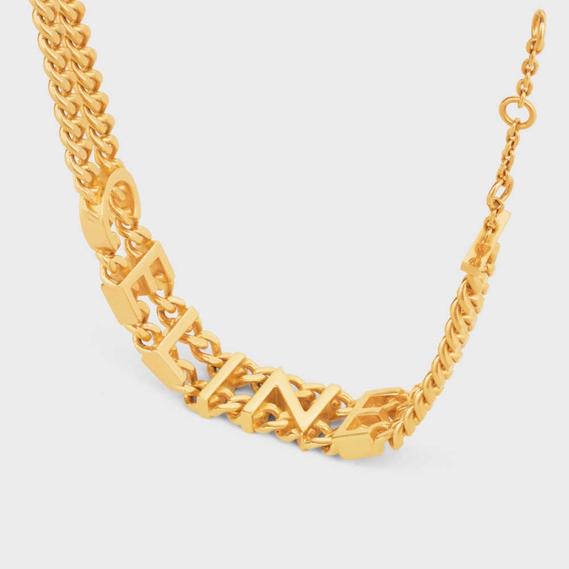 Celine Gourmette In Brass With Gold Finish Bilezik Altın | CL-592211