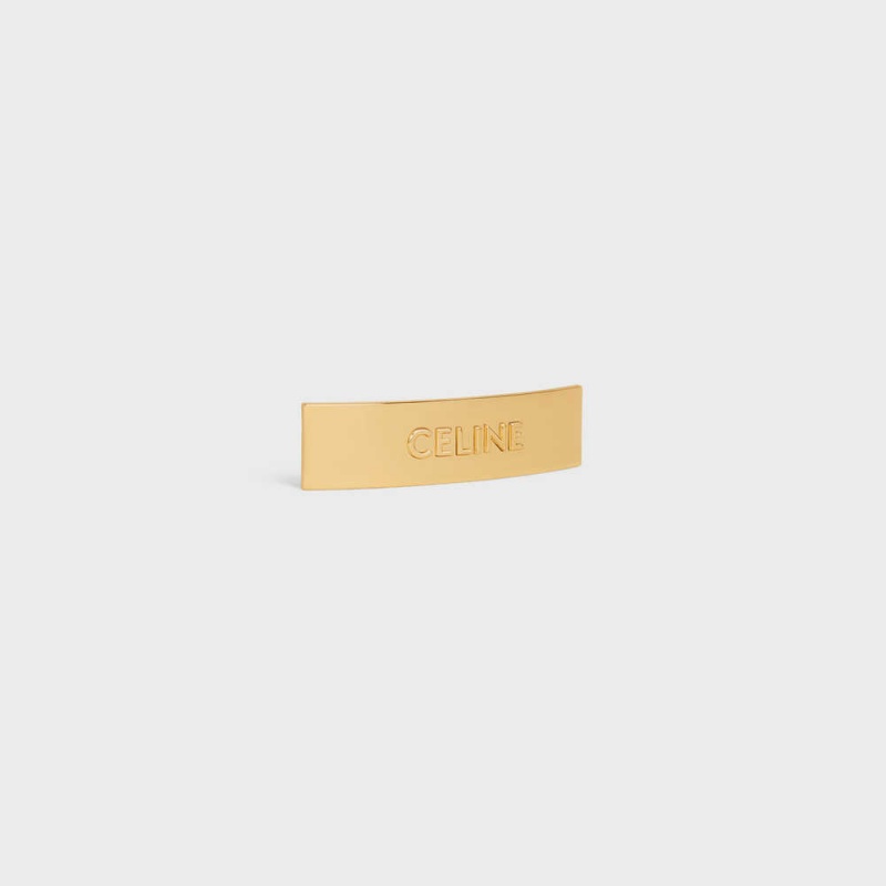 Celine Hair Clip In Brass And Steel With Gold Finish Saç aksesuarları Altın | CL-592324