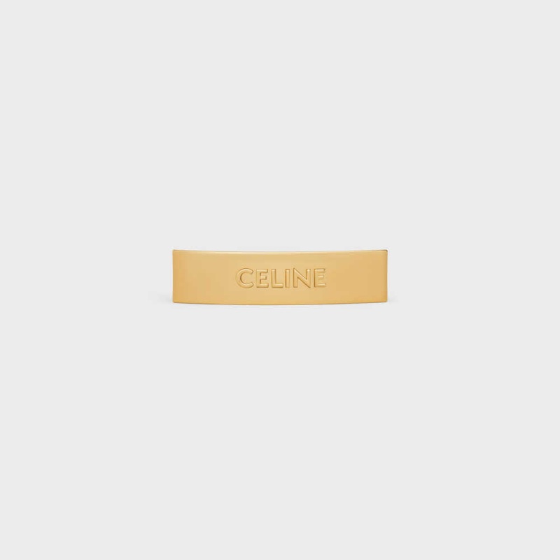 Celine Hair Clip In Brass And Steel With Gold Finish Saç aksesuarları Altın | CL-592324