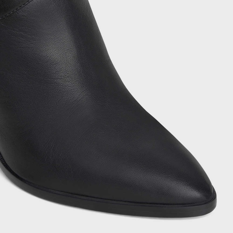 Celine High Slouchy Tokalı Wiltern In Calfskin Bot Siyah | CL-592517