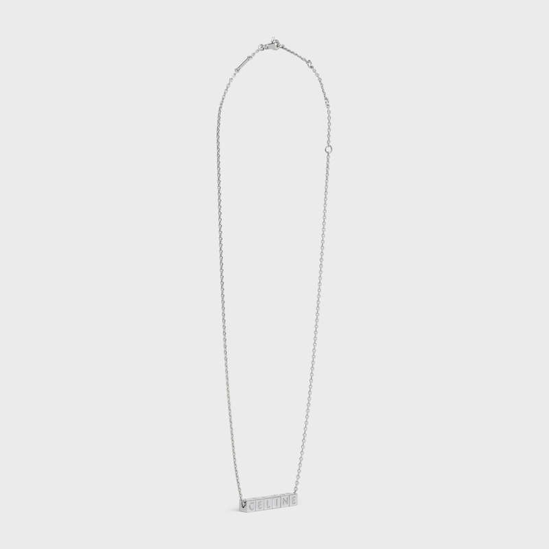 Celine In Brass With Rhodium Finish Kolye Gümüş | CL-591665