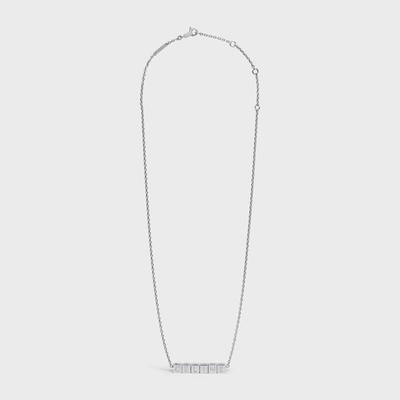 Celine In Brass With Rhodium Finish Kolye Gümüş | CL-591665