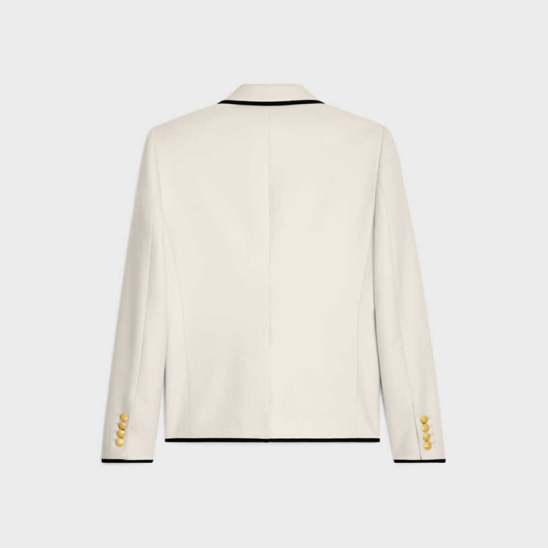 Celine In Cashmere Flannel Mont Beyaz | CL-592658