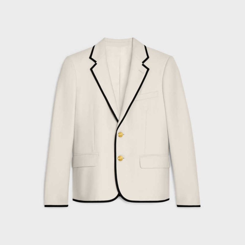 Celine In Cashmere Flannel Mont Beyaz | CL-592658