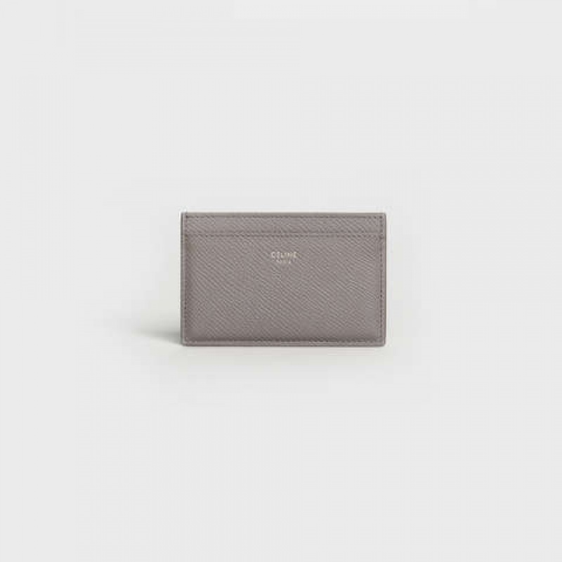 Celine In Grained Calfskin Kartlık Gri | CL-591802