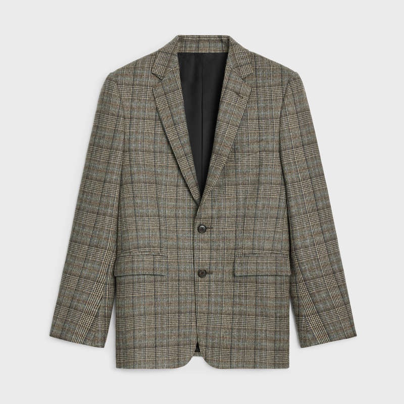 Celine In Prince Of Wales Flannel Mont Çizgili | CL-592003