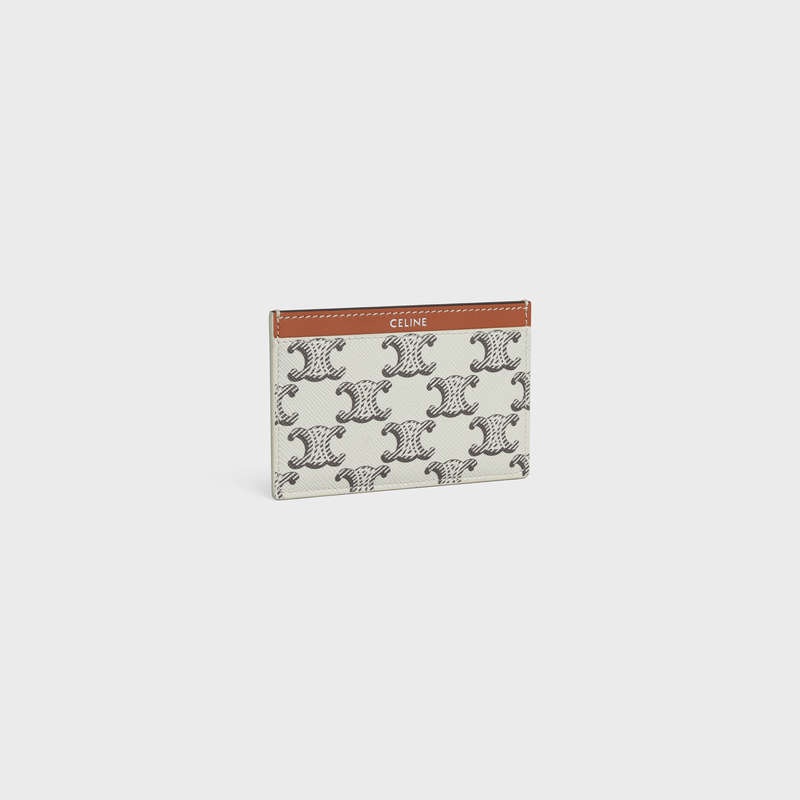 Celine In Triomphe Kanvas And Calfskin Kartlık Kahverengi | CL-591803