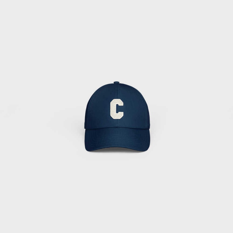 Celine Initial Baseball In Pamuklu Şapka Mavi | CL-592366