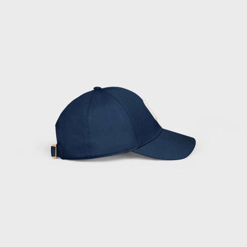 Celine Initial Baseball In Pamuklu Şapka Mavi | CL-592366