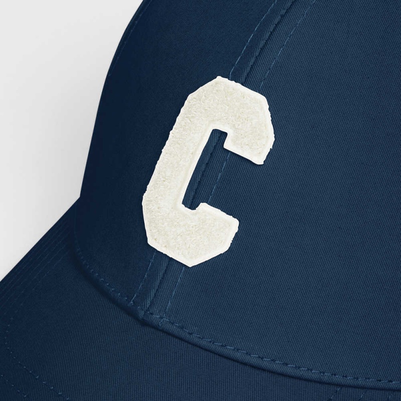 Celine Initial Baseball In Pamuklu Şapka Mavi | CL-592366