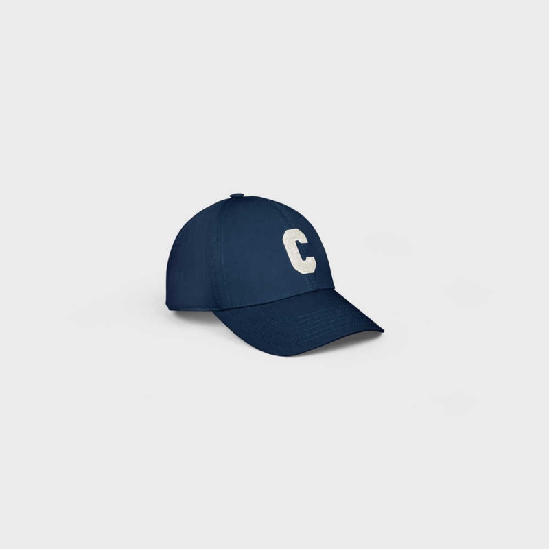 Celine Initial Baseball In Pamuklu Şapka Mavi | CL-592366